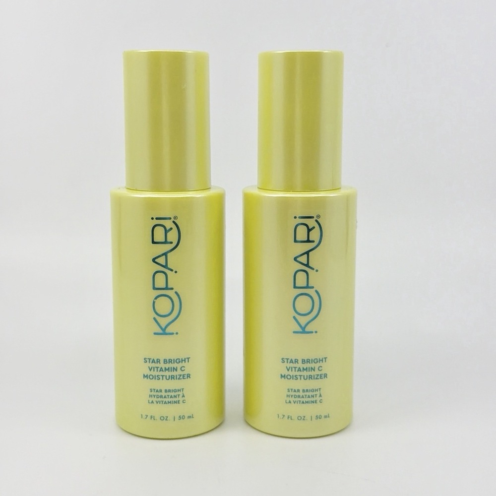2 PACK Kopari Beauty Star Bright Vitamin C Moisturizer 1.7oz OPEN BOX UNUSED